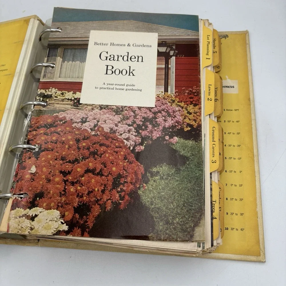 Better Homes and Gardens New Garden Book Vintage 1961 Five Ring Binder Lawn Land
